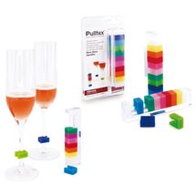 Pulltex Wine Glass Identifier Identity Colored - 10 Pieces
